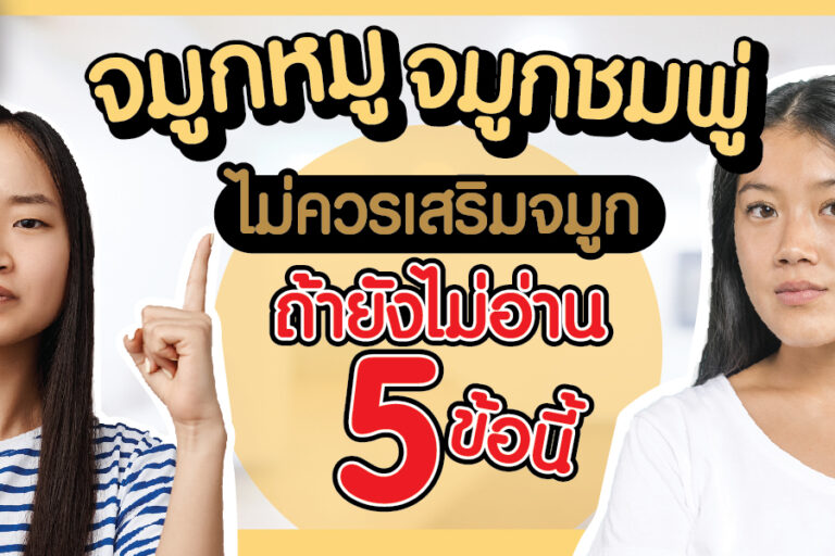 จมูกหมู จมูกชมพู่ ไม่ควรเสริมจมูก