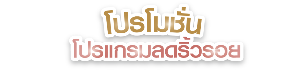 โปรแกรมลดริ้วรอย โปรโมชั่น