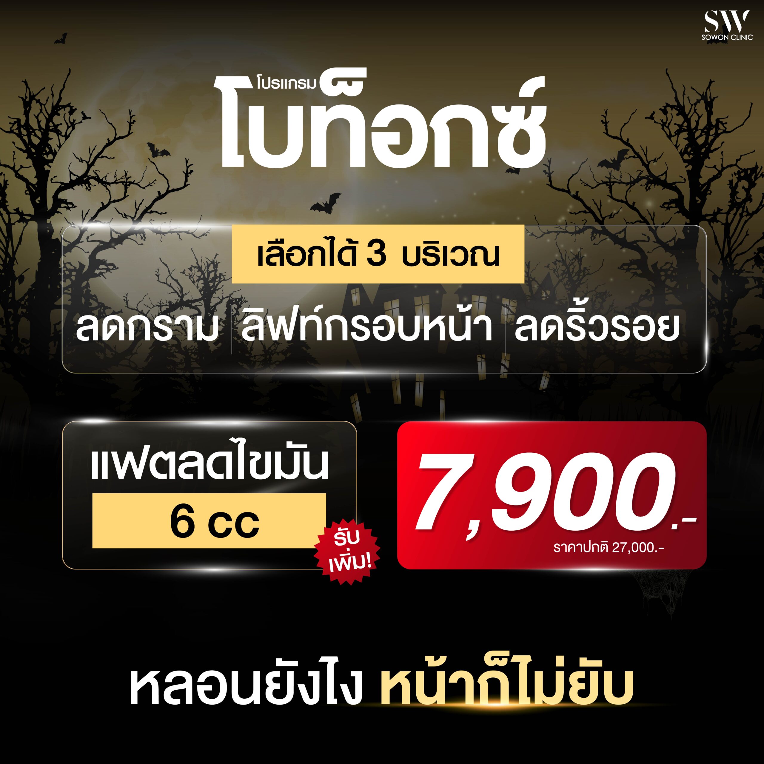 โปรแกรมลดริ้วรอย โปรฮาโลวีน โบ